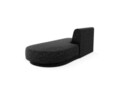 Modul canapea dreapta 2 locuri, Miley, Micadoni Home, BL, 158x85x74 cm, poliester chenille, negru