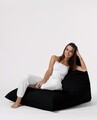 Fotoliu puf, Bean Bag Ferndale, Pyramid Bed, 145 cm, poliester impermeabil, negru