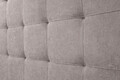 Pat matrimonial, Stockholm, Dots E, 140x200 cm, saltea tip Pocket, topper memory, Taupe