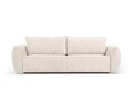 Canapea extensibila 3 locuri, Kaelle, Micadoni Home, BL, 244x97x91 cm, poliester chenille, bej deschis