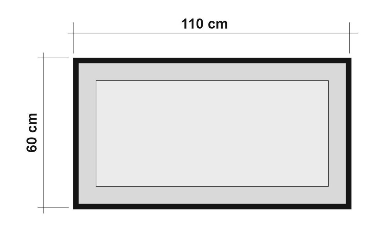 Oglinda decorativa Quantum, Sapphire, 110x60 cm, natural/negru - 2 | YEO