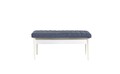 Bancheta Vina 1048-1, Dark Blue, White, Vella, 110x40x51 cm