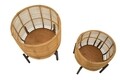 Set 2 suportui pentru ghivece Rattan, Mauro Ferretti,  Ø 41x47 cm, ratan/fier, multicolor