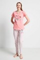 Set pijamale dama, 637BNC1240 - L, Benicia, Bumbac, Roz