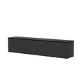 Comoda TV, Inarch, Neon Illuminated, 160 x 35 x 32 cm, pal melaminat, antracit