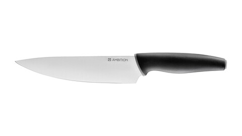 Cutitul bucatarului Aspiro, Ambition, 20 cm, inox, negru