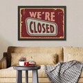 Tablou decorativ, We're Closed (55 x 75), MDF , Polistiren, Multicolor