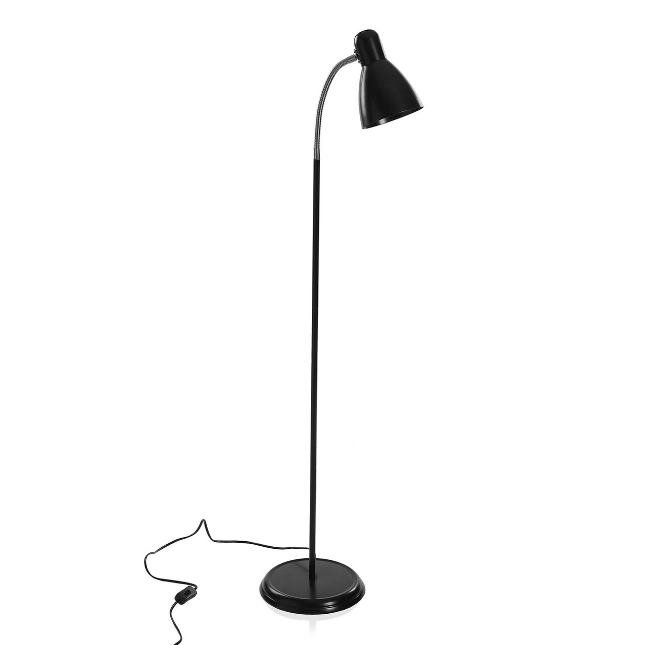 Lampadar Simitti, Versa, 22 X 22 X 159 Cm, 1 X E27, 60W, Fier, Negru