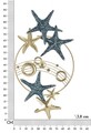 Decoratiune de perete Sea Star, Mauro Ferretti, 90.8 x 50.2 cm, fier, multicolor