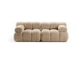 Canapea 2 locuri, Bellis-213, Micadoni Home, 188x94x70 cm, tesatura boucle, bej sand