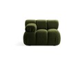 Modul stanga pentru canapea modulara, 1 loc, Bellis-213, Micadoni Home, 94x94x70 cm, tesatura boucle, verde