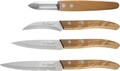 Set 4 cutite esentiale, Lou Laguiole, Essentials Forest, inox/lemn