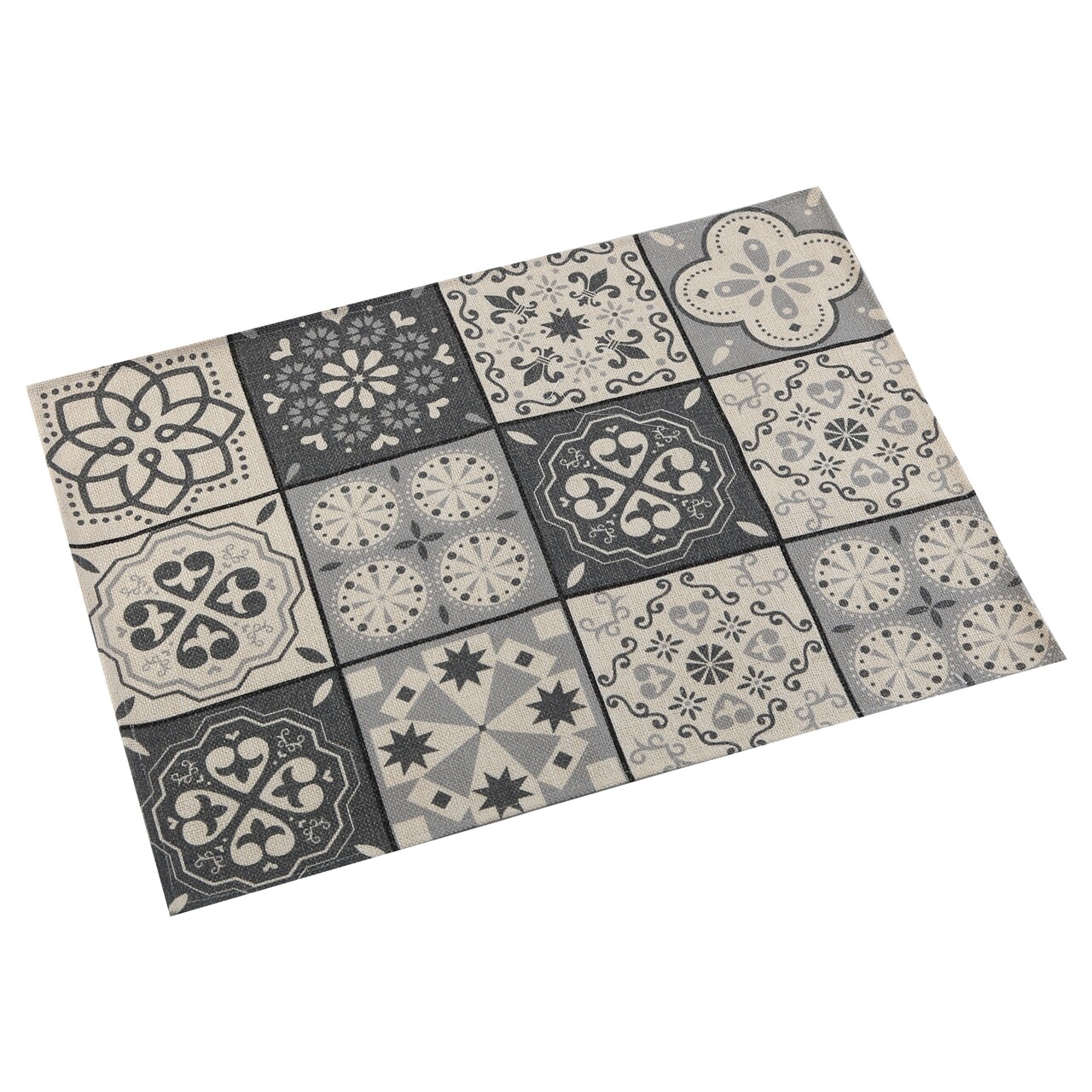 Suport pentru farfurie Grey Mosaic, Versa, 36x48 cm, poliester gri