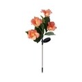 Lampa de gradina Flower, Lumineo, 20x23x73 cm, 4 led-uri, portocaliu