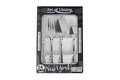 Set tacamuri 24 piese New York, Heinner, inox, argintiu