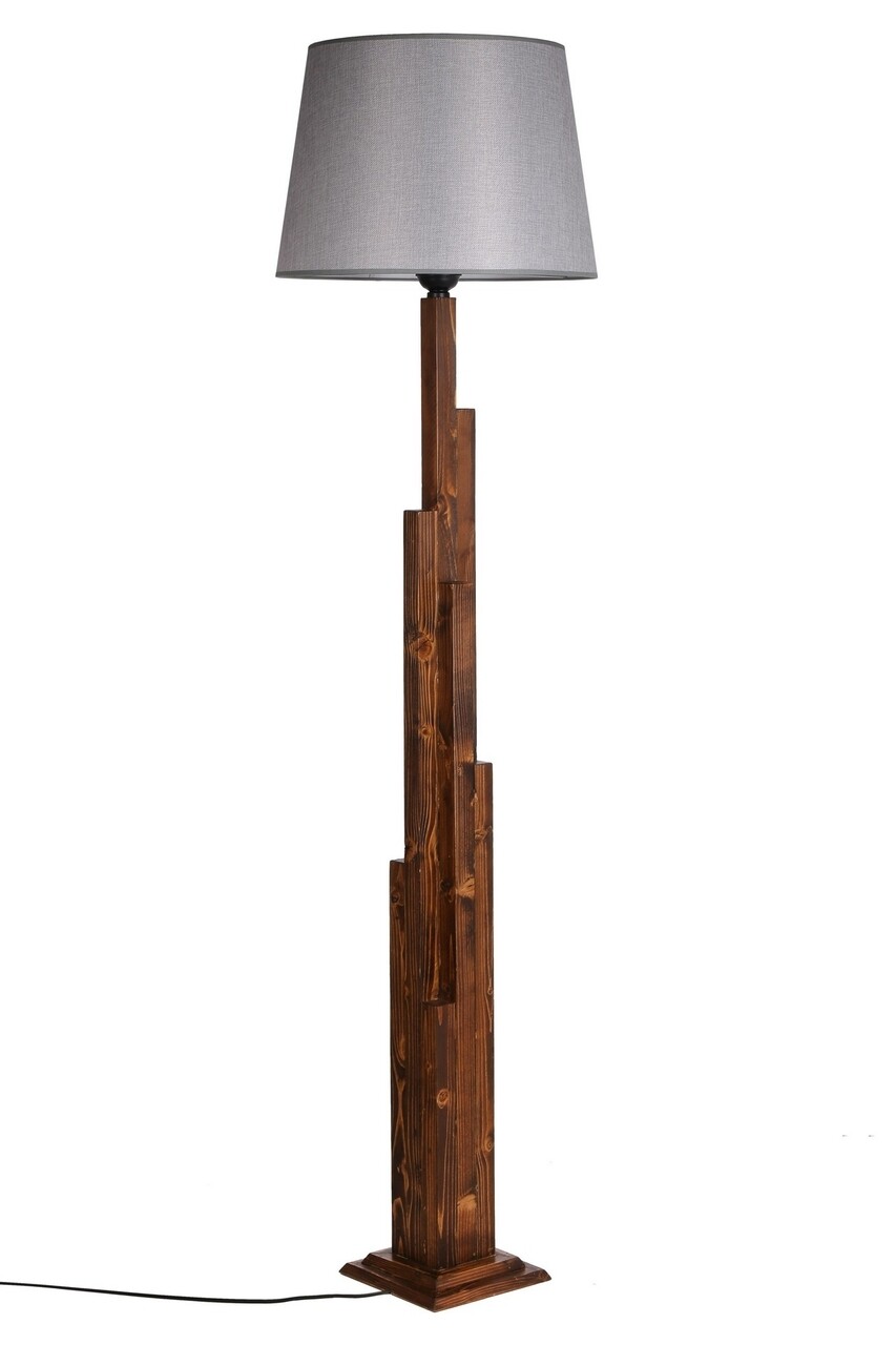 Lampadar, Luin, 8301-5, E27, 60 W, lemn/textil - 1 | YEO