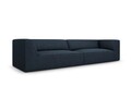 Canapea 4 locuri, Ruby, Micadoni Home, BL, 302x93x69 cm, poliester, albastru navy