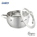 Oala cu capac 1.8 L, ORIGINI by Chef Nicolai Tand, Cooking by Heinner, 16x9 cm, inox/sticla termorezistenta, argintiu