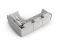 Coltar modular dreapta 3 locuri, Bloom-86, Micadoni Home, 316x216x95 cm, tesatura structurata, argintiu