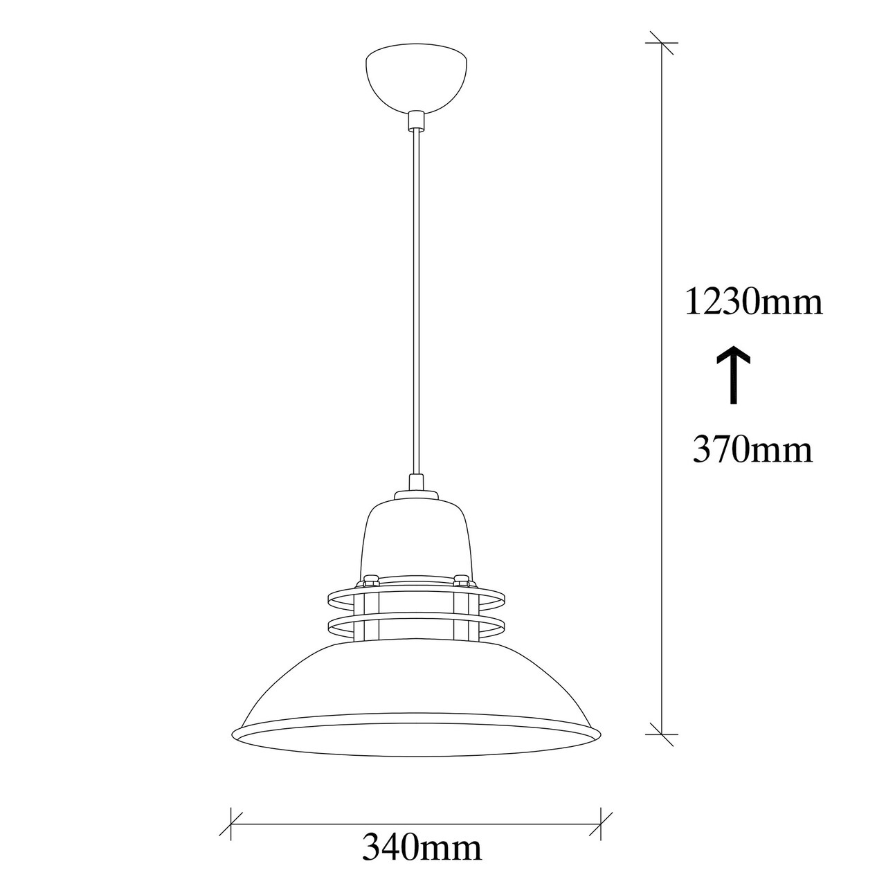 Lustra, Saglam - 3735, Opviq, 34 X 123 Cm, 1 X E27, 40W, Negru/auriu