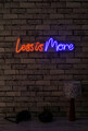 Decoratiune luminoasa LED, Less is More, Benzi flexibile de neon, DC 12 V, Rosu albastru