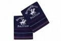 Set 2 prosoape de maini, Beverly Hills Polo Club, 50x90 cm, 100% bumbac, bleumarin