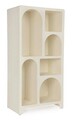 Biblioteca Creamy, Bizzotto, 60x36x120 cm, MDF, alb