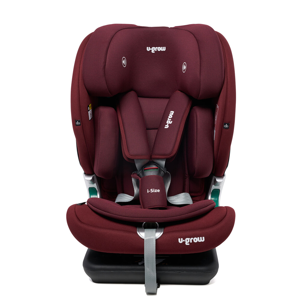 Scaun auto cu isofix, I-Size, U-grow, 76-150 cm, 52.3x45.3x69 cm, poliester, rosu