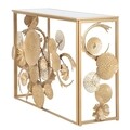 Consola Glam Univers, Mauro Ferretti, 114x40.5x80 cm, fier, auriu