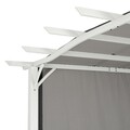 Pavilion pentru gradina / Gazebo, Shadow, L.360 l.269 H.225 cm, otel, alb/gri