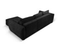 Coltar extensibil dreapta 4 locuri, Kaelle, Micadoni Home, BL, 252x165x87 cm, poliester chenille, negru