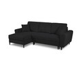 Coltar extensibil stanga 4 locuri, Moghan, Micadoni Home, BL, 241x145x88 cm, poliester Boucle, negru