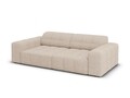 Canapea 3 locuri, Jennifer-140, Micadoni Home, 204x102x70 cm, tesatura chenille din poliester, bej