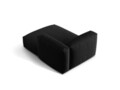 Sezlong modular living dreapta 1 loc, Martina-169, Micadoni Home, 176x123x75 cm, tesatura structurata catifelata, negru