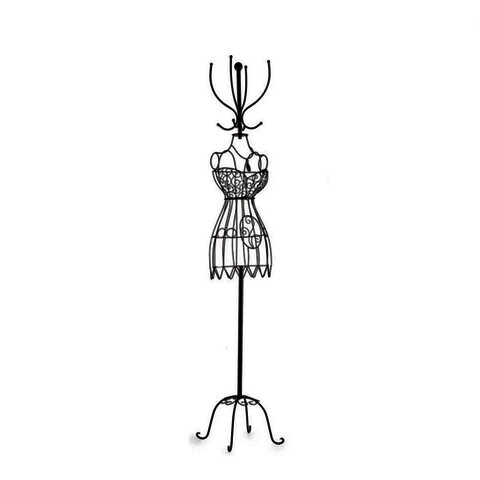 Cuier Mannequin, Gift Decor, 42 x 42 x 171 cm, metal, negru