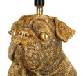 Lampa de masa Dog, Mauro Ferretti, 1x E27, 40W, 26x43.8 cm, polirasina/fier/textil, auriu/negru