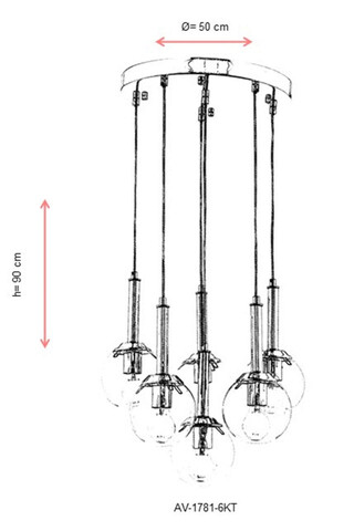 Lustra, Avonni, 683AVN1246, Metal, Crom