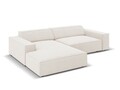 Coltar modular stanga 3 locuri, Jodie, Micadoni Home, BL, 224x166x70 cm, poliester, bej deschis