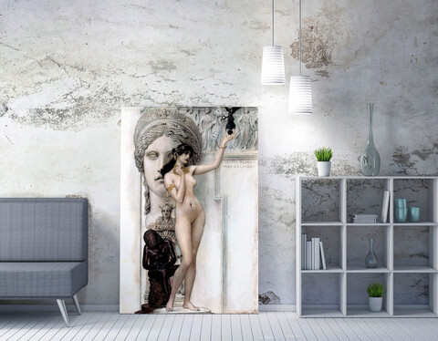 Tablou decorativ, WY146, Canvas, Canvas imprimat, Multicolor