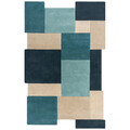 Covor Collage Teal, Flair Rugs, 120x180 cm, lana, turcoaz