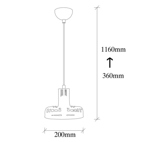 Lustra, Alby, 527ABY1771, Metal, Negru/Cupru