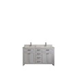 Set mobilier de baie (3 piese), Jussara, Erie 60, Gri