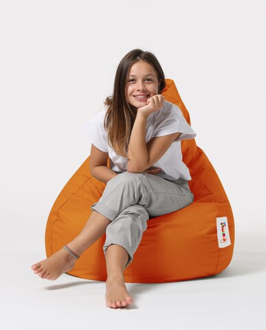 Fotoliu puf, Bean Bag, Ferndale Drop L, 80 x 80 cm, poliester impermeabil, portocaliu