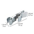 Suport pentru dus Liberta, Wenko, 11x3x2.7 cm, inox, argintiu lucios