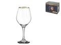 Set 6 pahare de vin Amber, Pengo, 365 ml, sticla