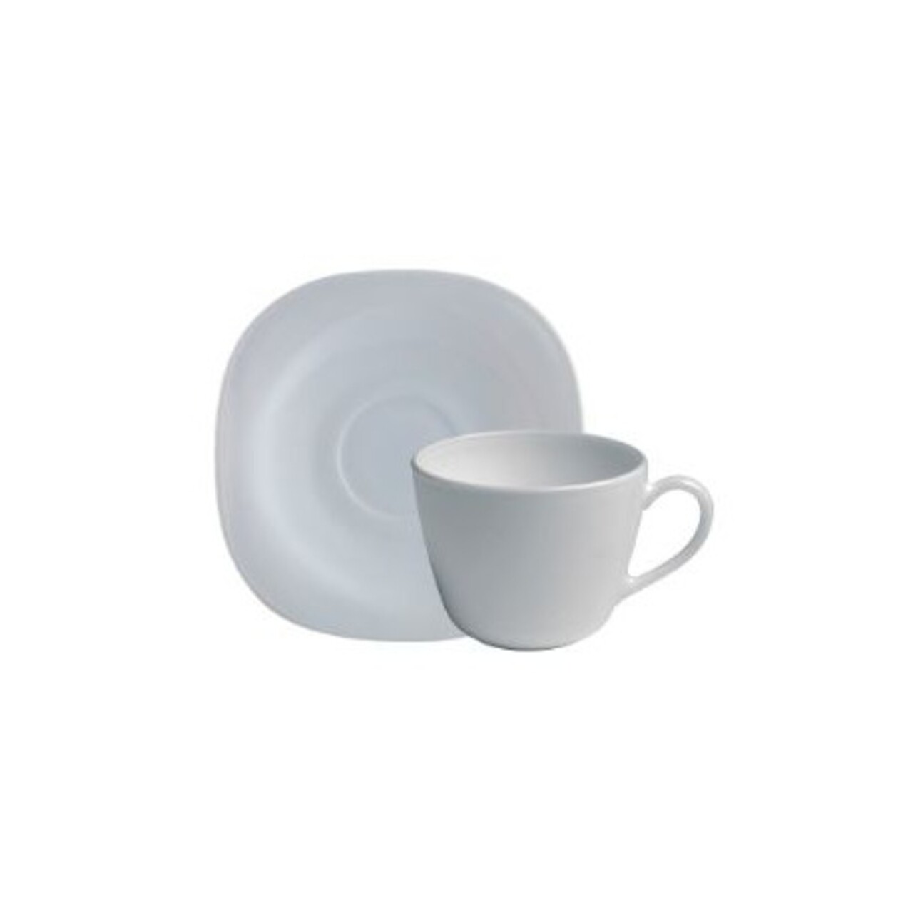 Set 6 Cesti De Cafea Cu Farfurioara, Parma, Bormioli, 220 Ml, Opal, Alb