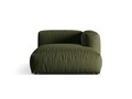 Sezlong modular living dreapta 1 loc, Martina-169, Micadoni Home, 176x123x75 cm, tesatura structurata catifelata, verde