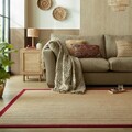 Covor Kira Jute Red, Flair Rugs, 160x230 cm, iuta/poliester, rosu