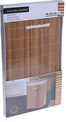 Cos de rufe Bamboo, 40x30x60 cm, 72 litri, bambus