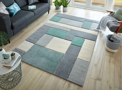 Covor Cosmos Mint/Grey/Cream, Flair Rugs, 120x170 cm, polipropilena, multicolor